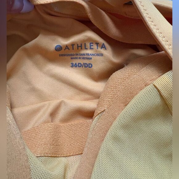 Athleta Twist Up Tankini Top Mustard - Picture 5 of 5